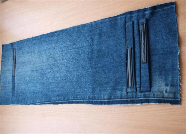 Recycle Old Jeans into a Beautiful Zippered Bag 