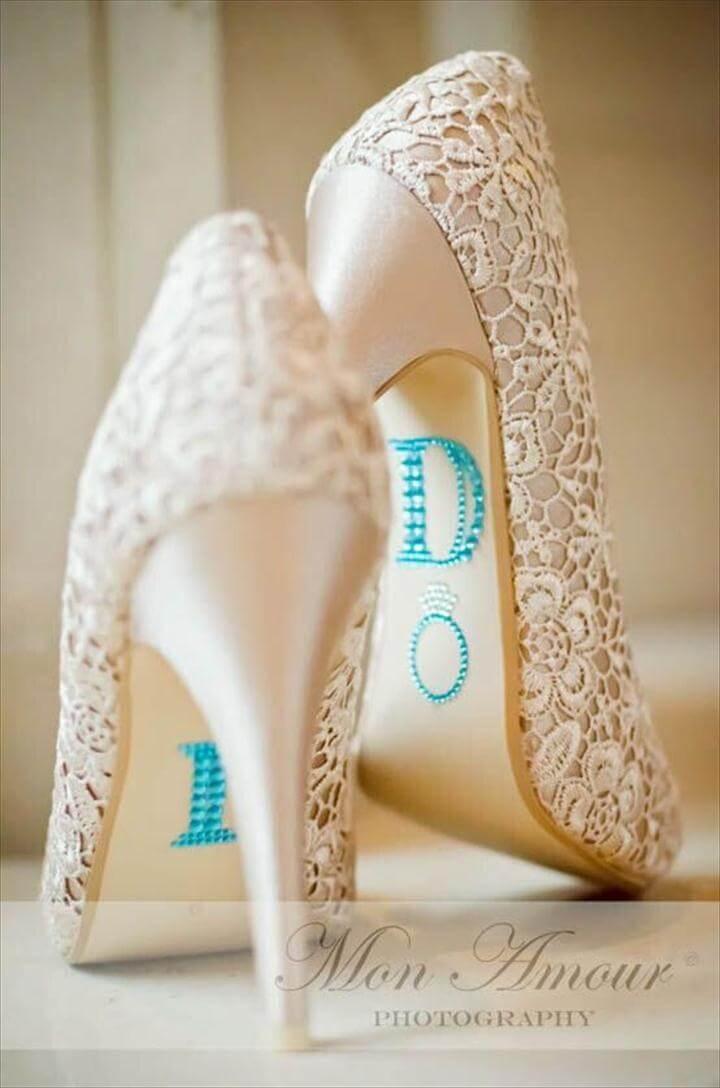 Wedding Shoe Rhinestone Applique