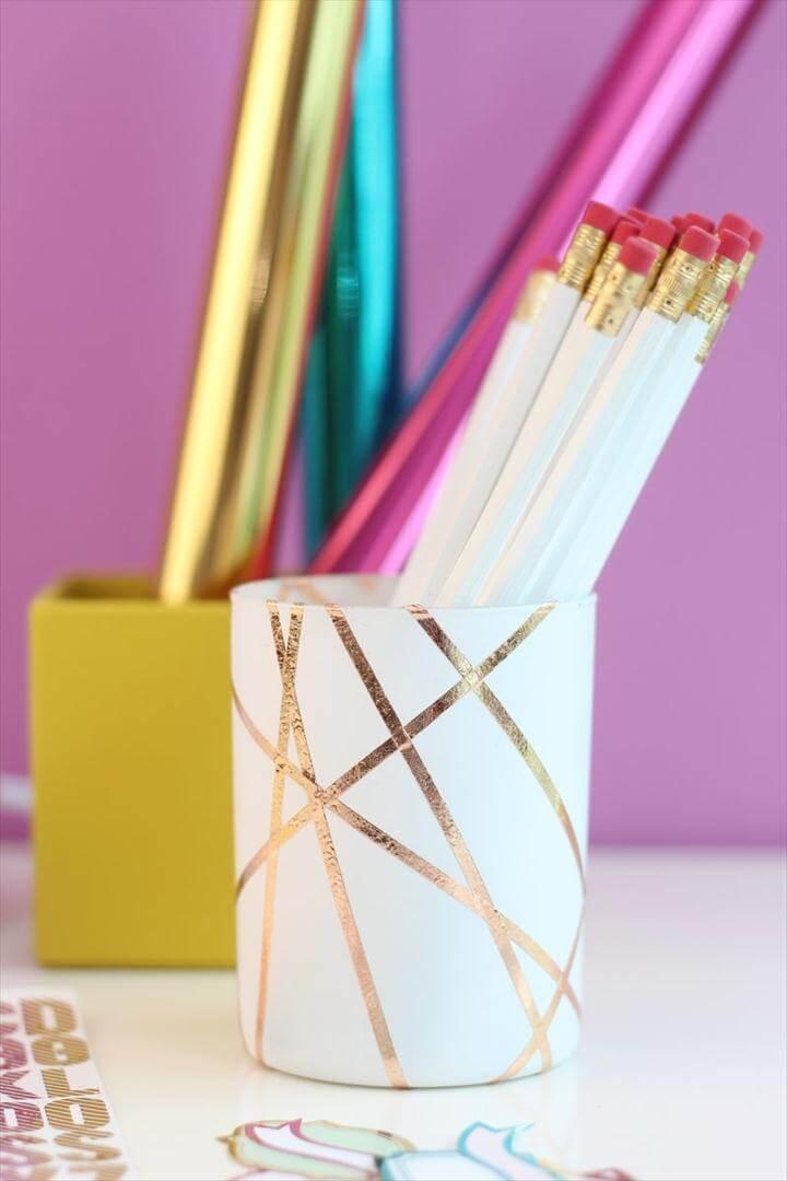 Rose gold foil pencil