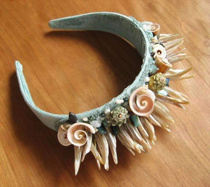 Seashell Beaded Headband