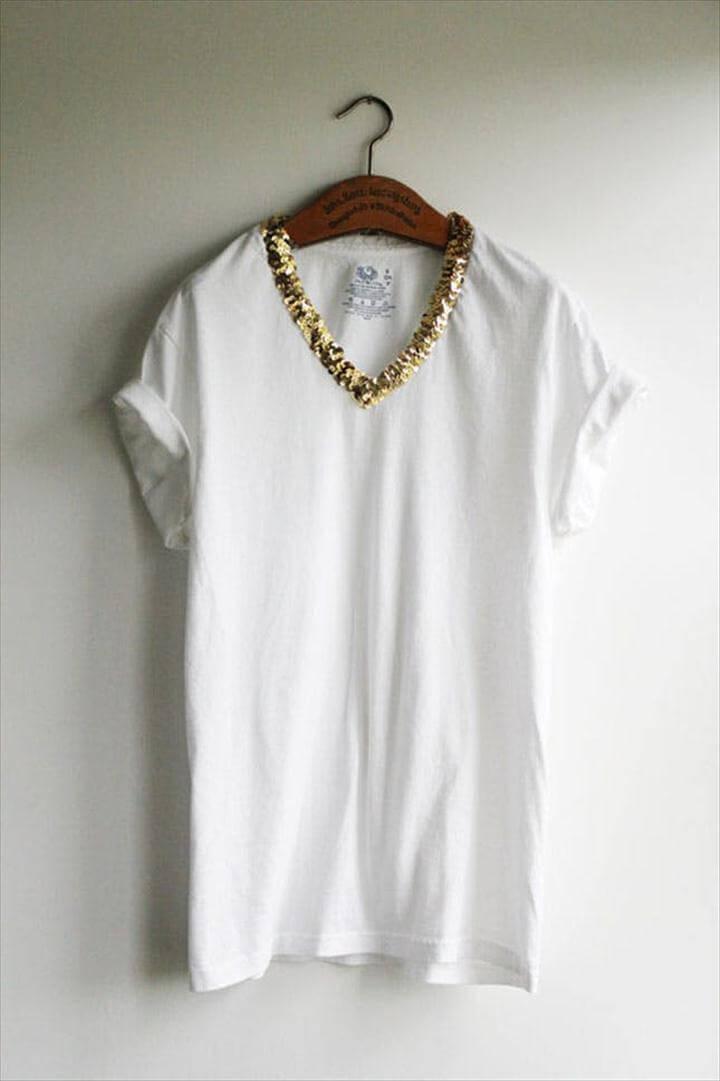 Gold-Embellished Tee