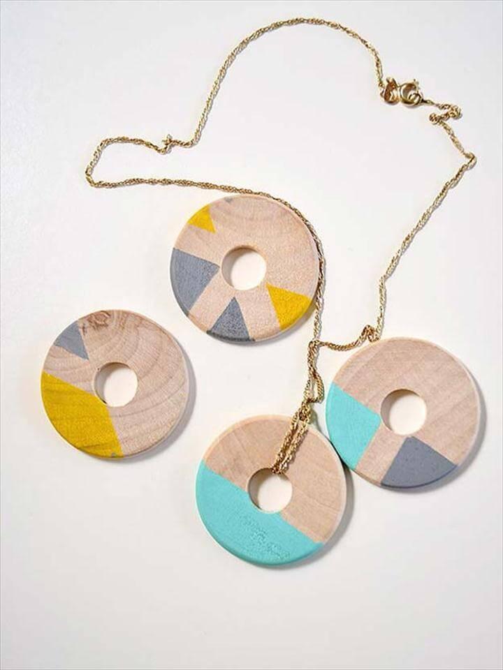 Sharpie Crafts For Teens, Kids and Adults - Crafty Wooden Necklace is a Fun Jewelry