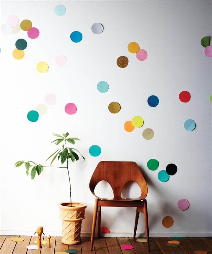 Confetti Wall Decor DIY