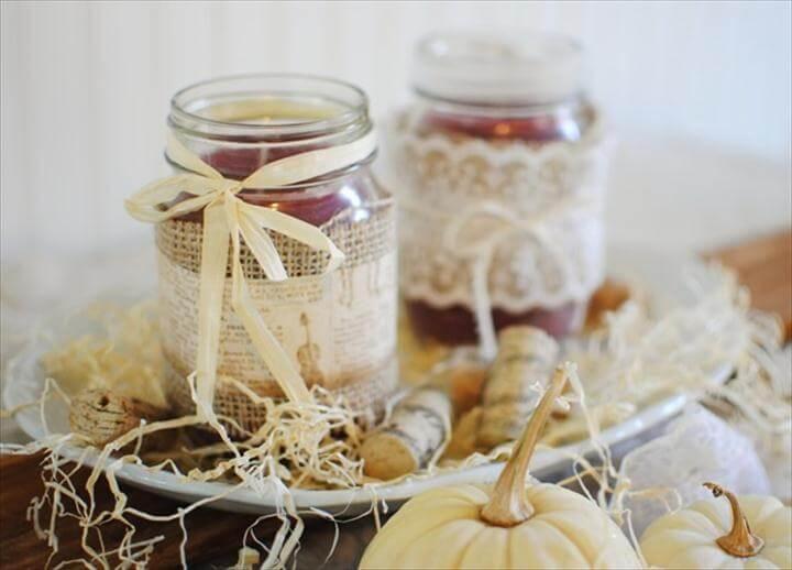 mason jar candles