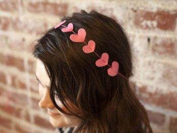 DIY Valentine's Day Heart Headband