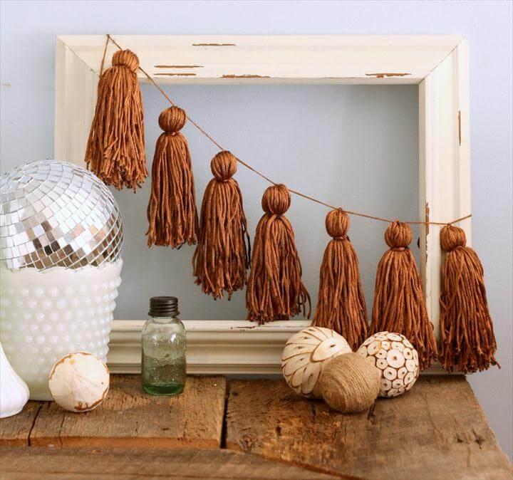 diy garland, tassel garland