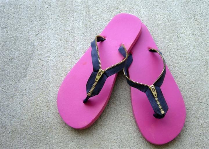 Zipper DIY Flip Flop