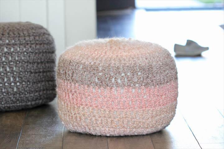 Crocheted Floor Cushions - Free pattern & Tutorial