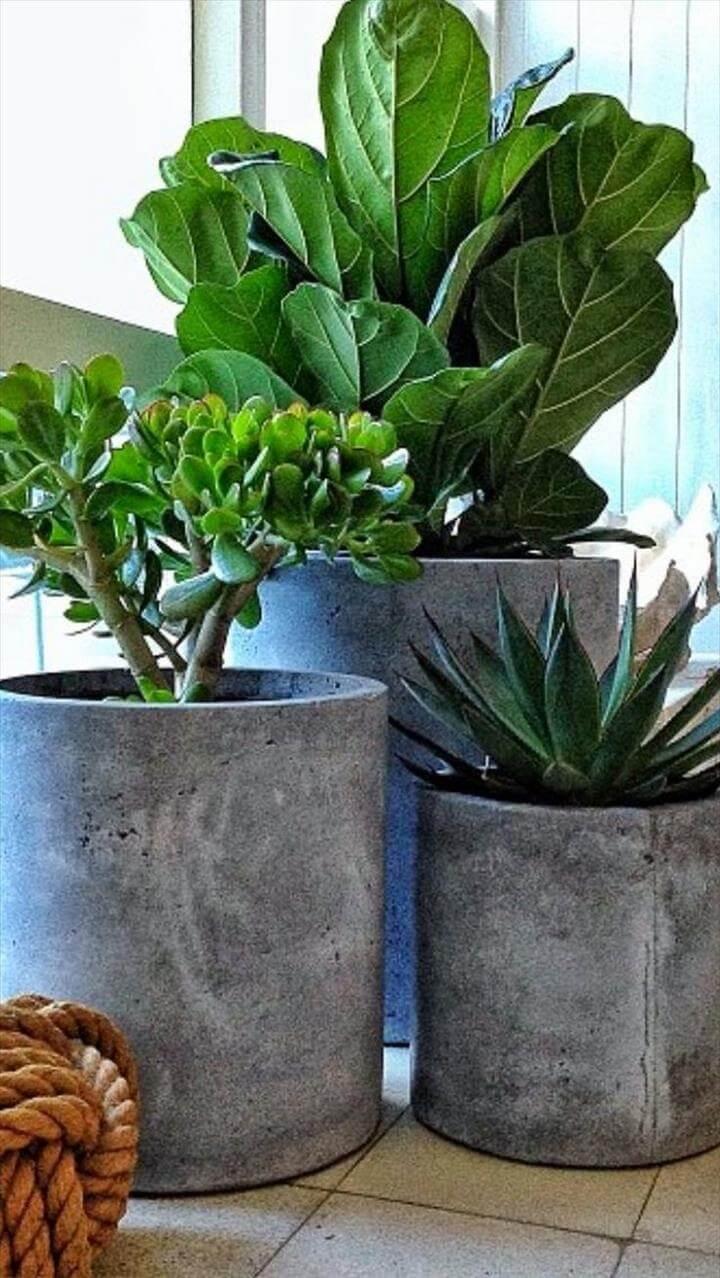 diy amazing conceret planters