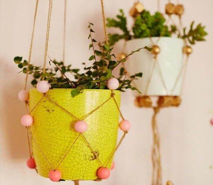 mini diy hanging planters