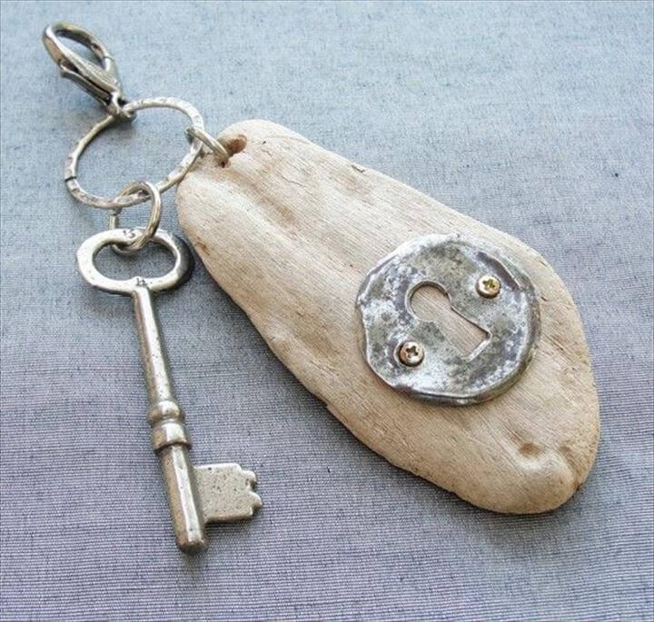 Steampunk Driftwood Key/ Bag Chain · Driftwood CraftsDriftwood