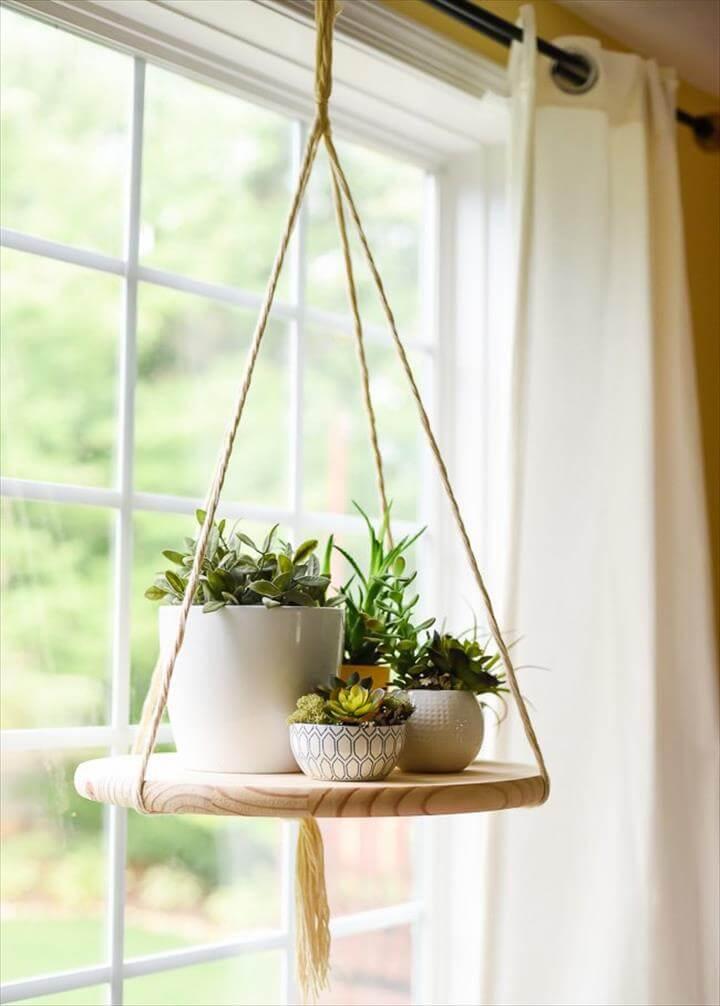 hanging shelf planters