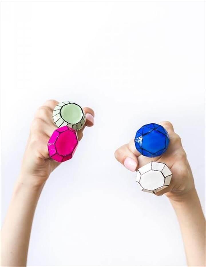 diy colorful rings