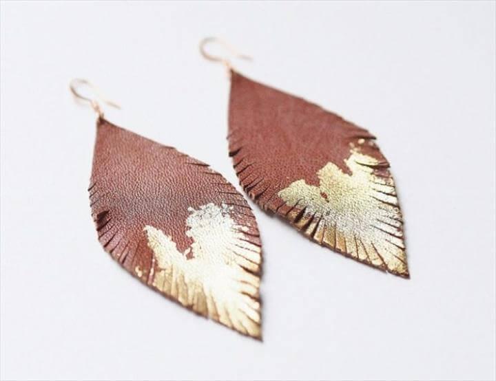 leather earrings