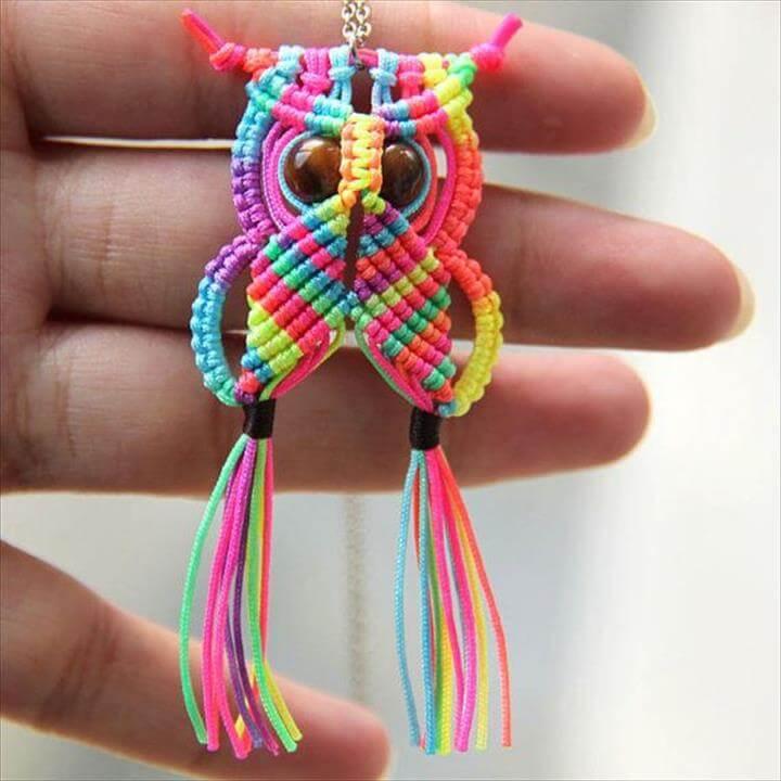 Wonderful DIY Cute Macrame Owls