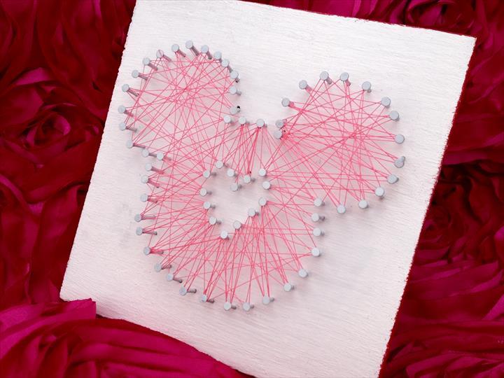 DIY Mickey String Art