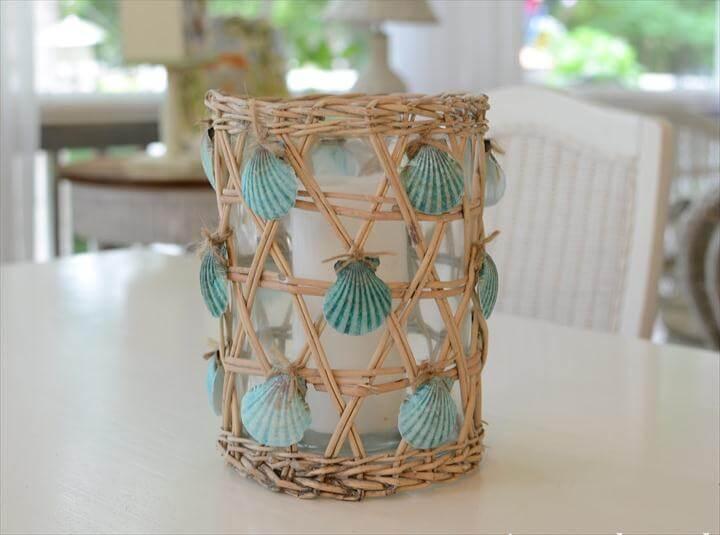 Seashell Craft Candle Holder