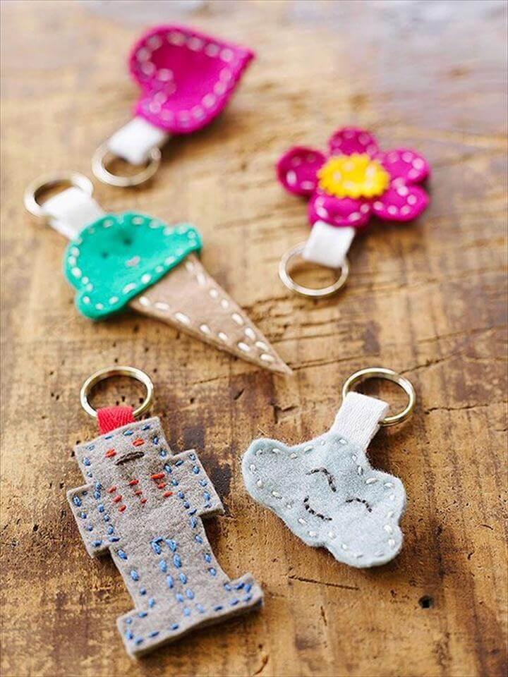 Easy Sewing Key Chain Craft |