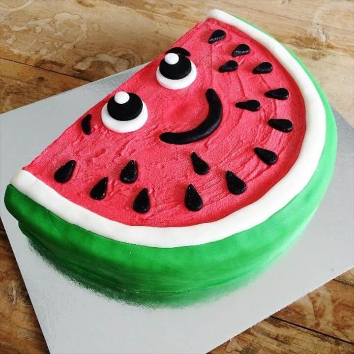 Watermelon smiling face cake, Watermelon DIY Cake Kit - Our Supercute shopkins inspired Watermelon Cake Kit comes with everything you