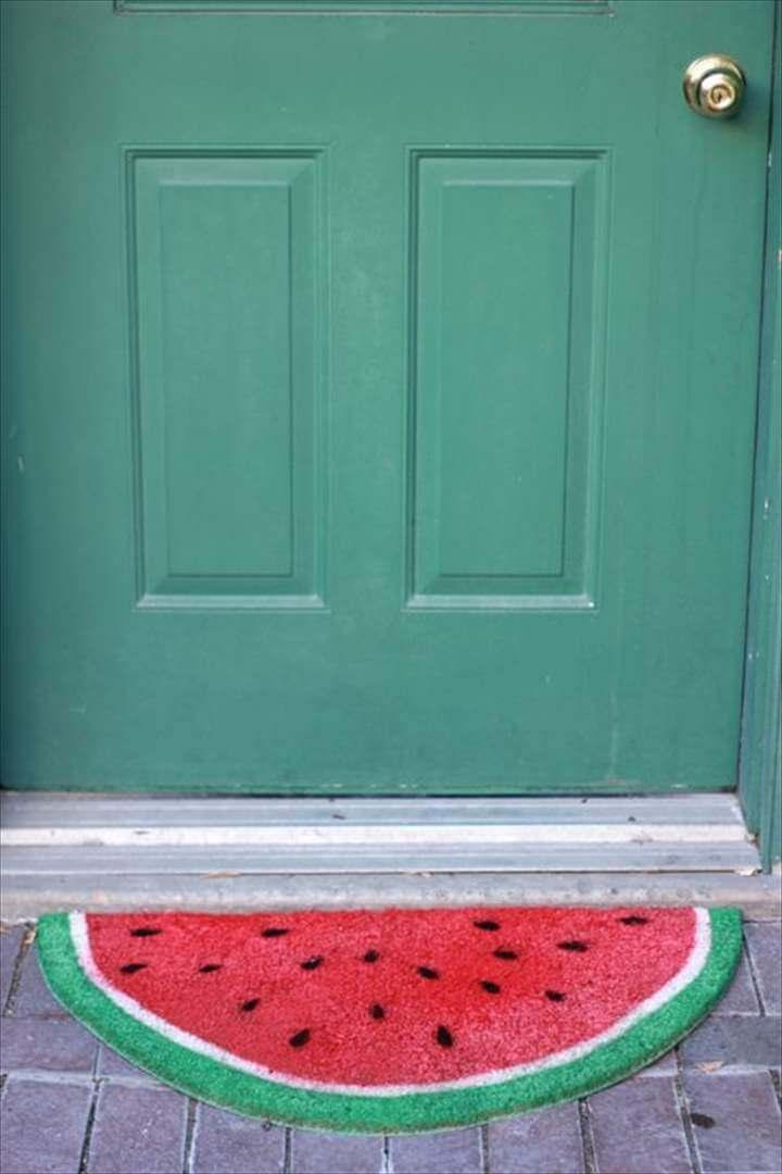Watermelon DIY Roundup, Fruit mat,diy doormate, watermelon doormate,