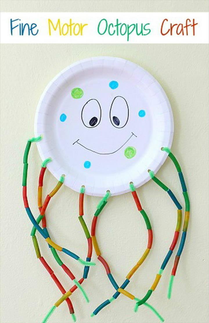 Fine Motor Octopus Craft for Kids.