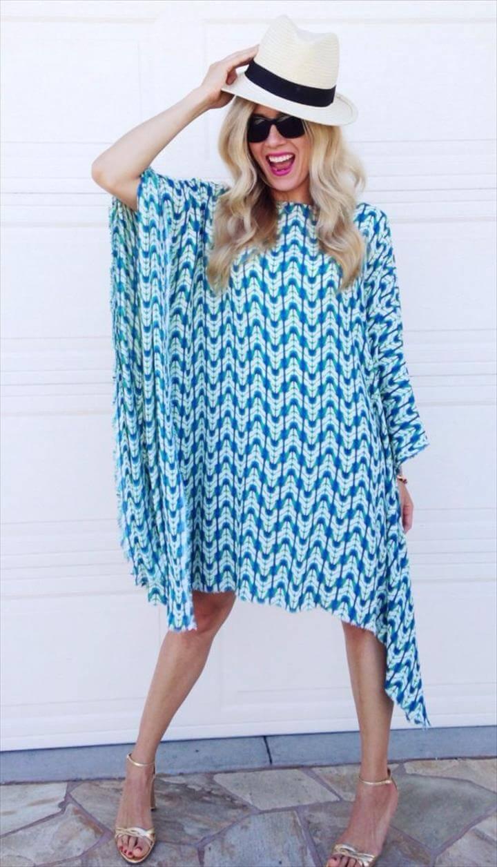 DIY Dresses to Sew for Summer - Easy Caftan Dress - Best Free Patterns For Dress