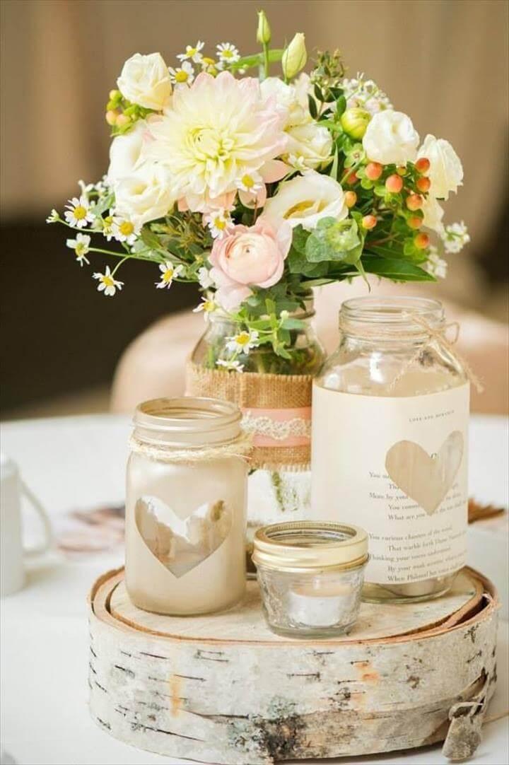 Mason Jar Centerpieces: Styling Your Rustic Wedding