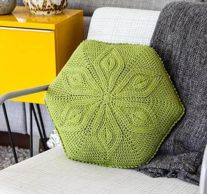 Hexagon Flower Pillow