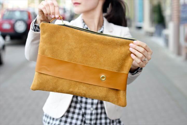 leather clutch