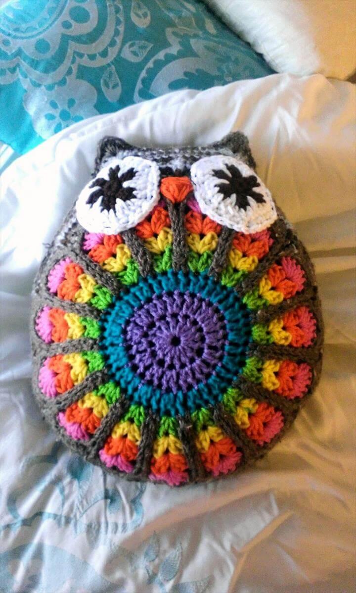 funny owl pillow