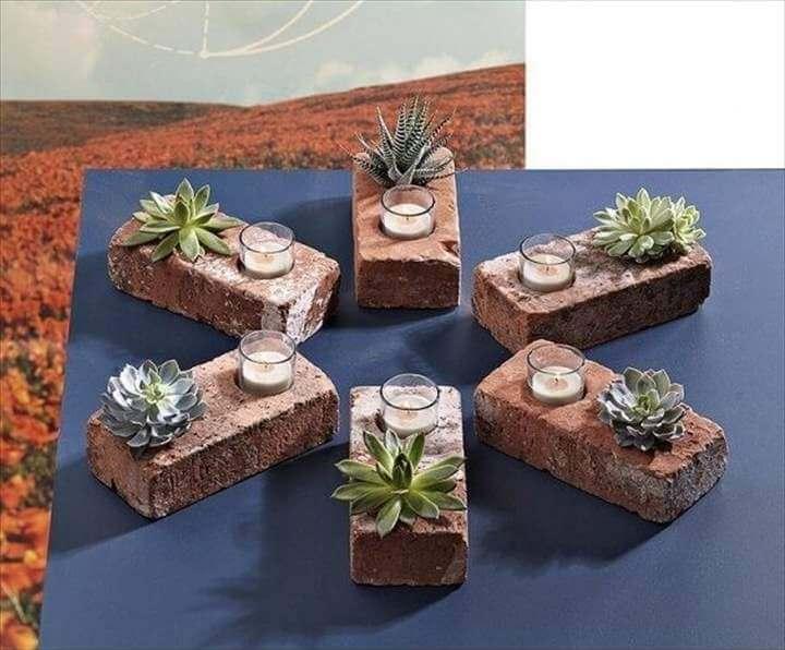 brick planters