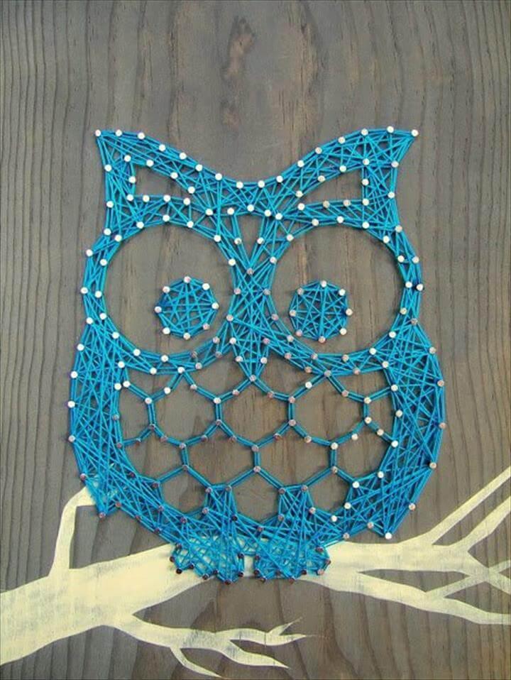 DIY Owl String Art