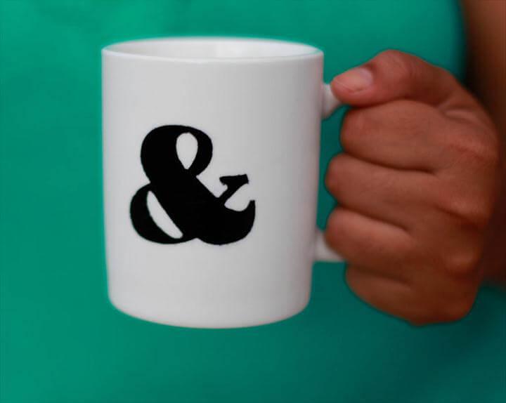 drinkware with this DIY coffee mug.