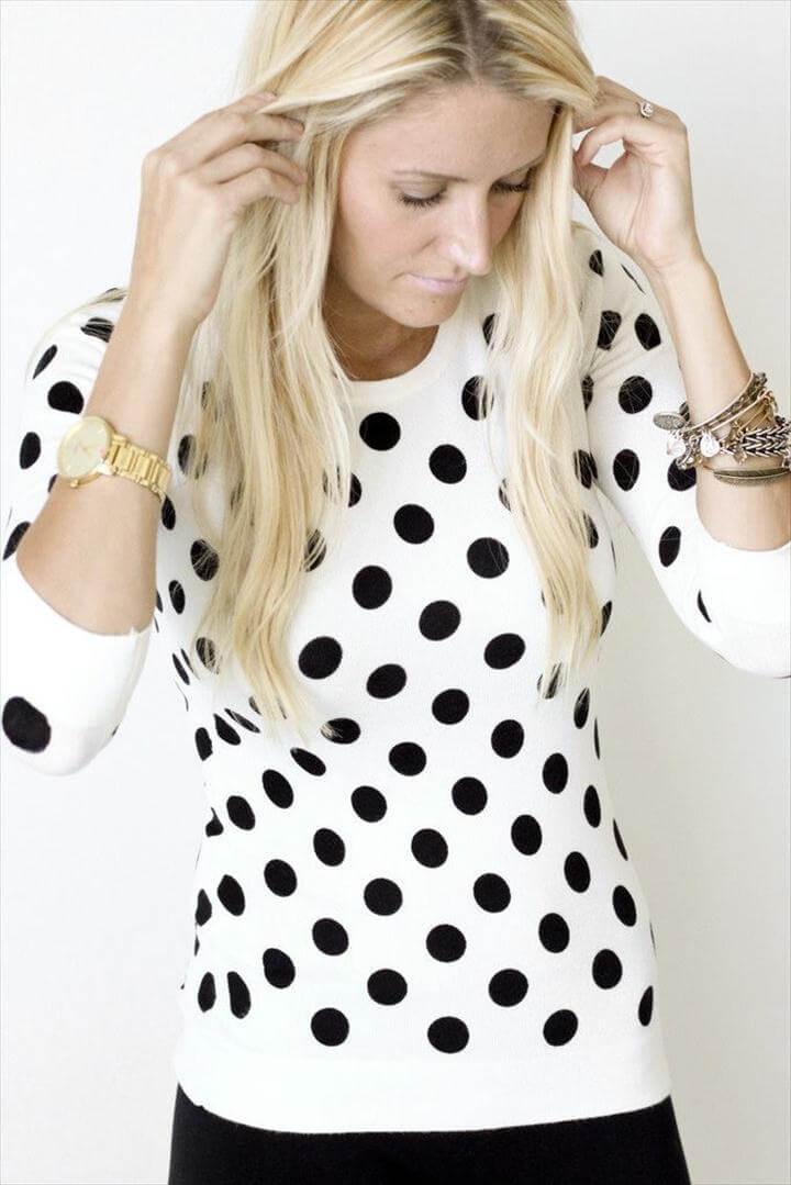 Dottie Polka Dot Sweater for Fall or Winter Outift Inspiration