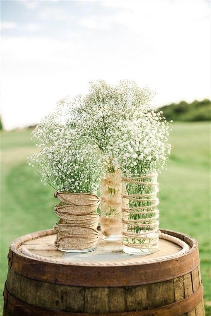 Simple wedding centerpieces, Simple wedding decorations and Simple elegant centerpieces, Stunning Rustic Wedding Centrepieces