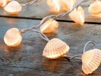 beach seashell lights