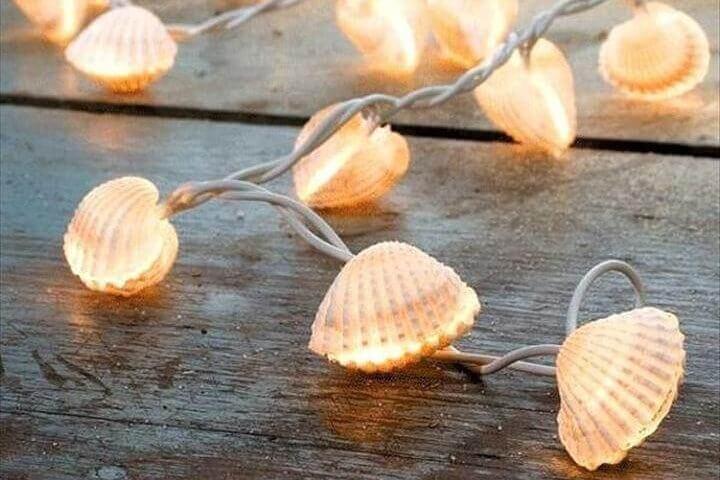 beach seashell lights