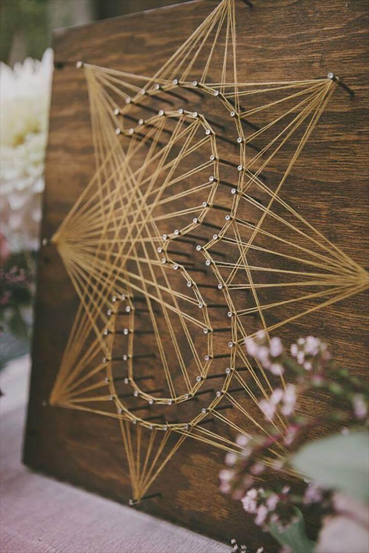 Creative Wedding Ideas: 6 Super Sweet DIY 'String Art' Wedding Decor Ideas!