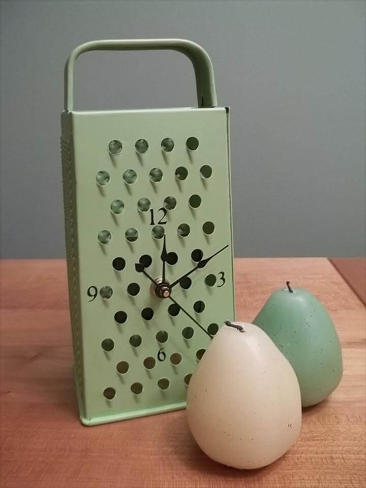 Cheese Grater Clock