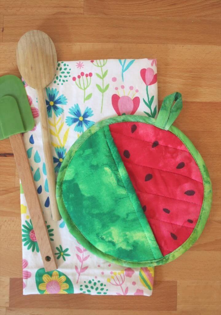 Watermelon Potholder DIY