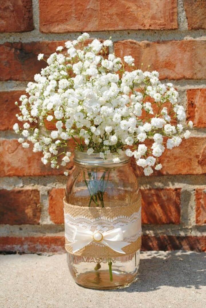 Mason Jar Crafts and Ideas for Rustic Weddings