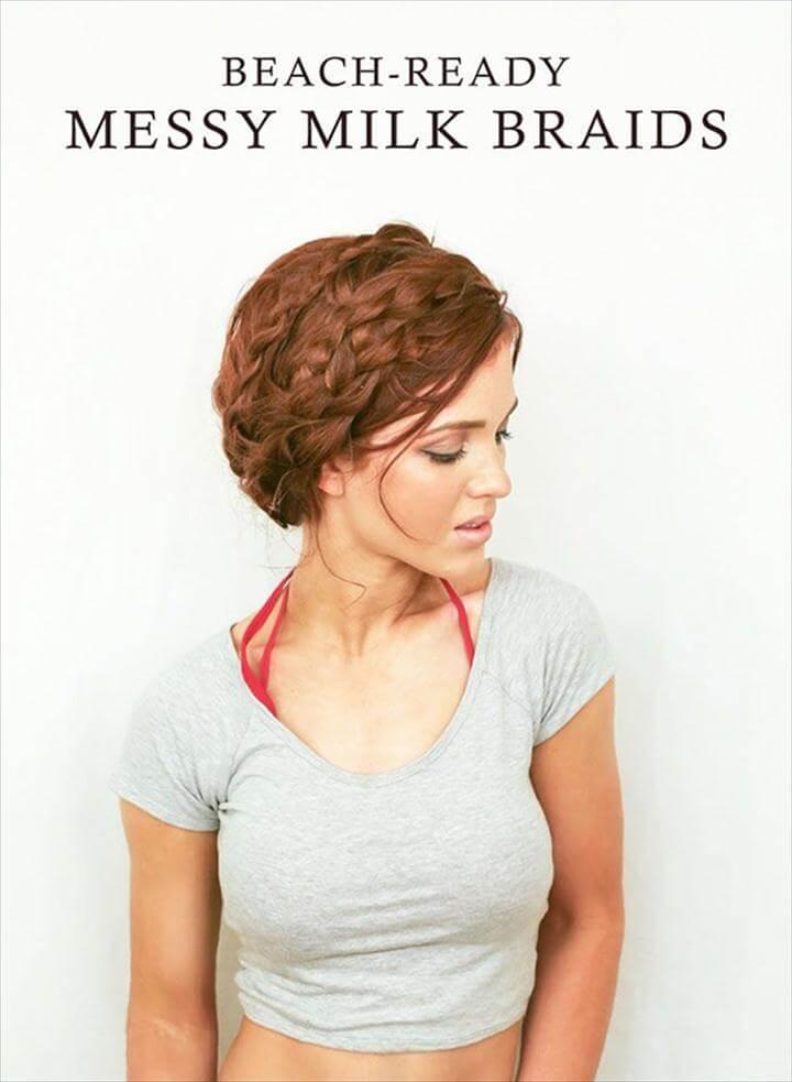 Beach Ready Perfectly Messy Milk Braids