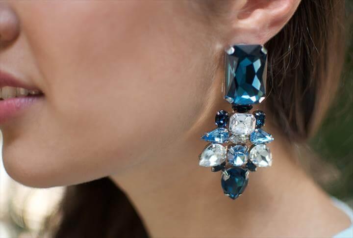 stylish jeweled earrings