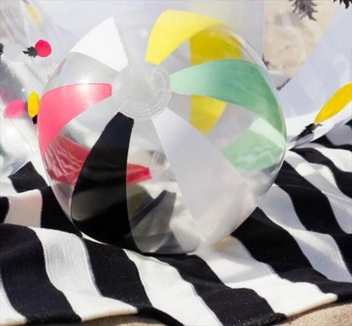DIY Painted Beach Ball Makeover