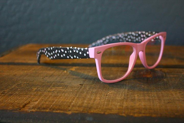 pink polka dor sunglass, finished polka dot glasses