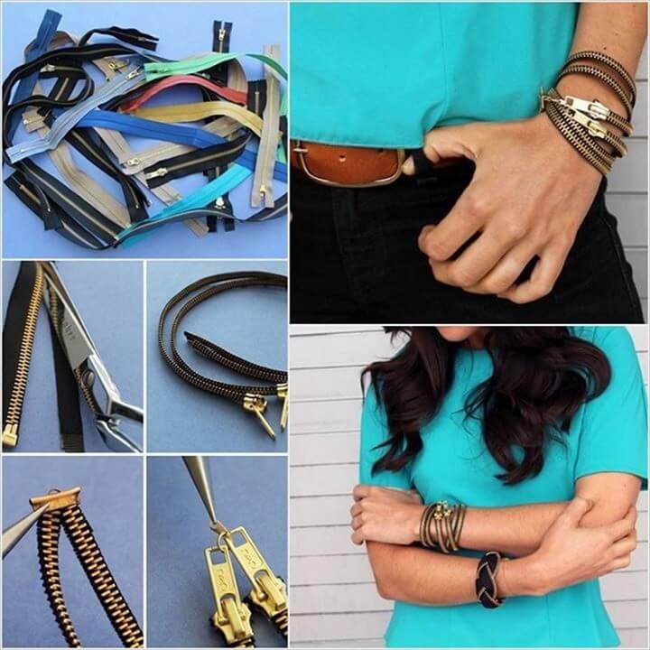 DIY Zipper Bracelet Easy