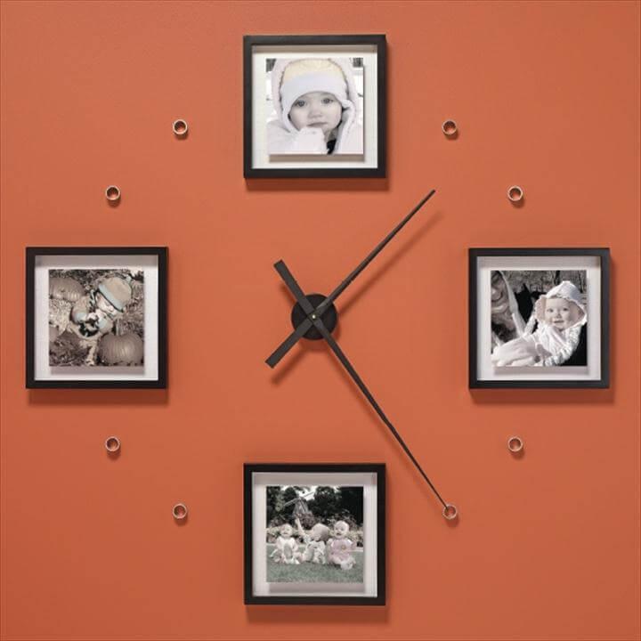 large photo clock