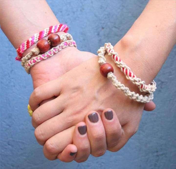 DIY Jewelry Macrame Friendship Bracelets