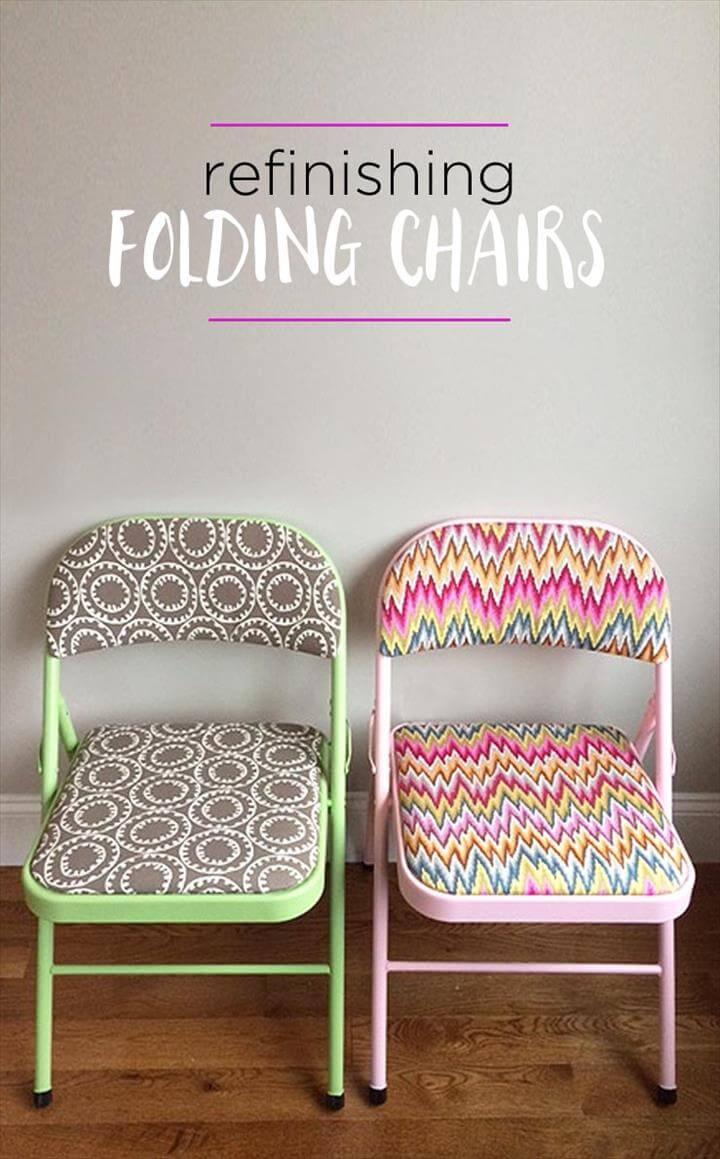 Painted Chairs: Refinish Folding Chairs