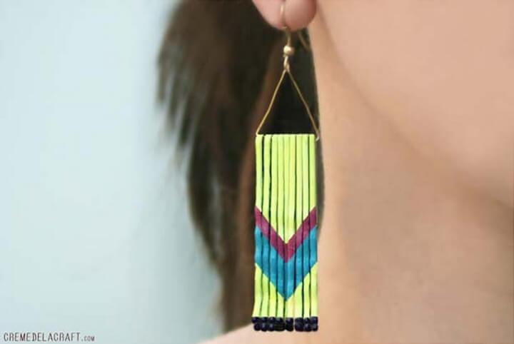 DIY Bobby Pins Chevron Earrings